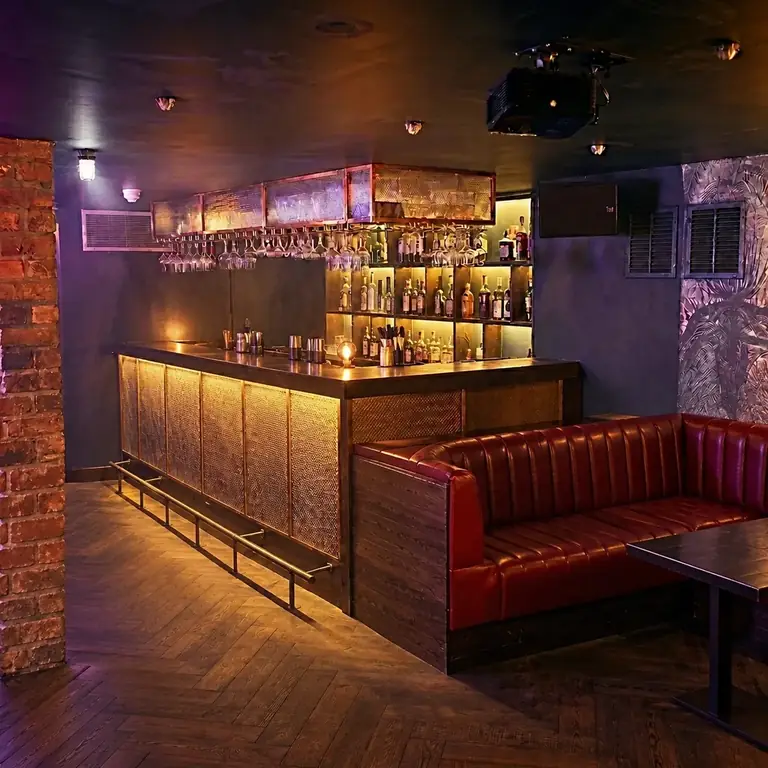 The Basement bar and seating at ONE75